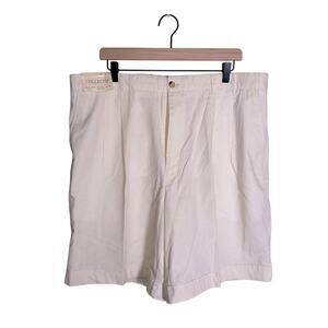 NWT VNTG COLLECTIF YOUNKERS 90s deadstock preppy cuffed linen blend shorts 40